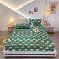 Cotton Elastic Bed Sheet Geometric Printed Fitted Sheet Elastic Bed Linen Mattress Cover Queen King Size bedding set Bedspread