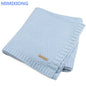 Baby Blanket Knitted Newborn Swaddle Wrap Blankets Super Soft Toddler Infant Bedding Quilt