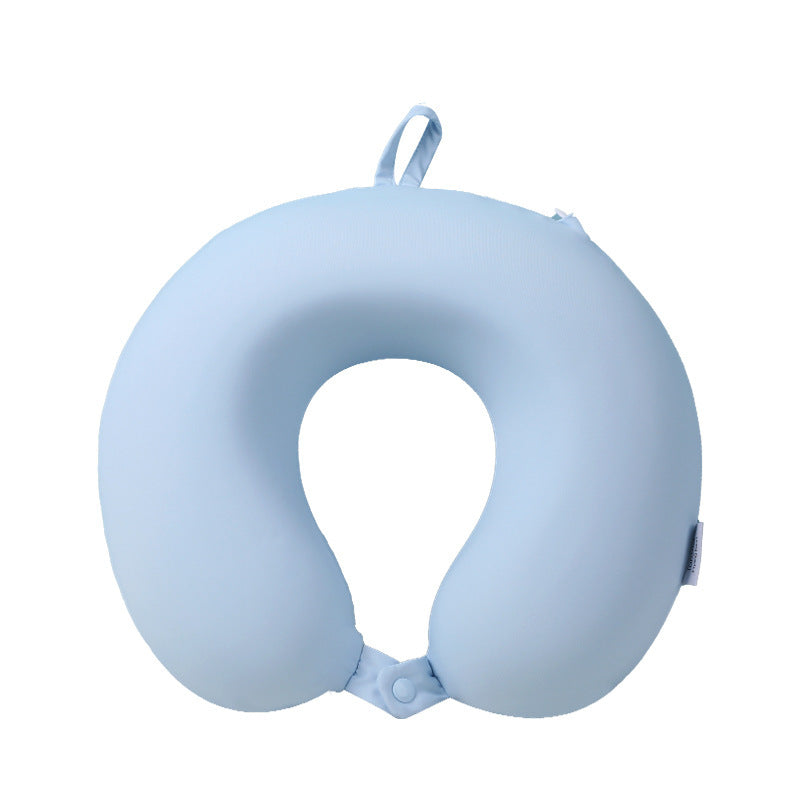 Travel U-shaped Pillow Portable Memory Cotton Storage Neck Pillow Student Napping Pillow Airplane Pillow