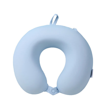 Travel U-shaped Pillow Portable Memory Cotton Storage Neck Pillow Student Napping Pillow Airplane Pillow