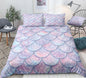 Mermaid Pattern Fish Scales Three Or Four Pieces Household Quilt Cover Bedding
