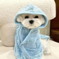 Dogs can wear bathing and drying bathrobes in all seasons bath towels thickened absorbent towels