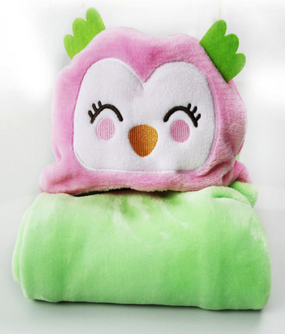 Baby Bathrobe Cute Cartoon Animal Blanket Toddler Baby Bath Towels Wraps Baby Soft Newborn Hooded Bathrobe