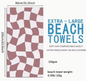 Customized beach towels super absorbent swimming towels personalized with your name
