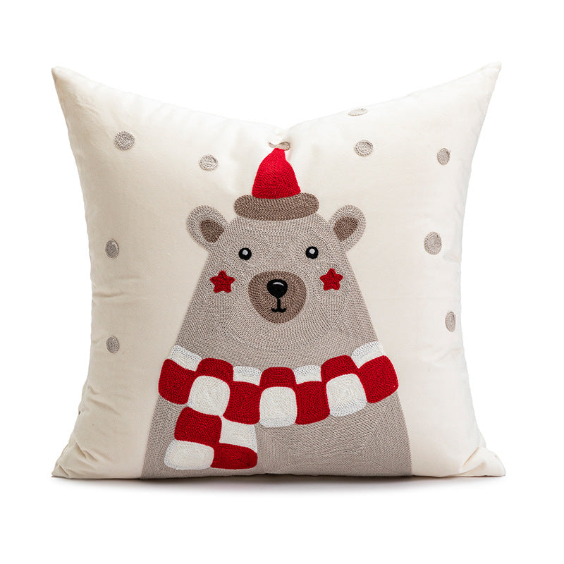 Christmas Day Ins style decorative embroidered pillows Christmas party cushions Living room sofas Bedhead pillowcases
