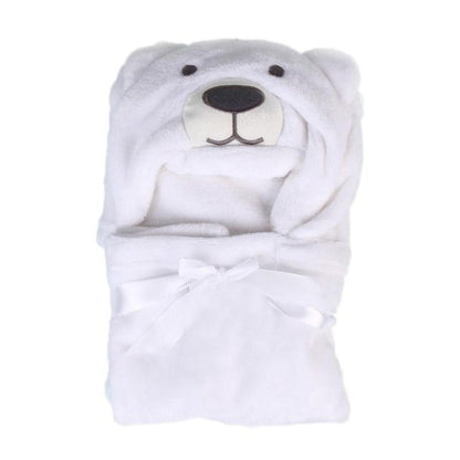 Baby Bathrobe Cute Cartoon Animal Blanket Toddler Baby Bath Towels Wraps Baby Soft Newborn Hooded Bathrobe