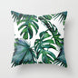 Elife Retro Green Leaves Cactus Linen cotton cushion case Polyester Home Decor Bedroom Decorative Sofa Car Throw Pillows