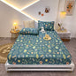 Cotton Elastic Bed Sheet Geometric Printed Fitted Sheet Elastic Bed Linen Mattress Cover Queen King Size bedding set Bedspread