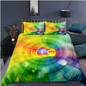 3D digital printing bedding home textile three piece quilt cover pillow case