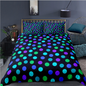 3D digital printing bedding home textile three piece quilt cover star dot