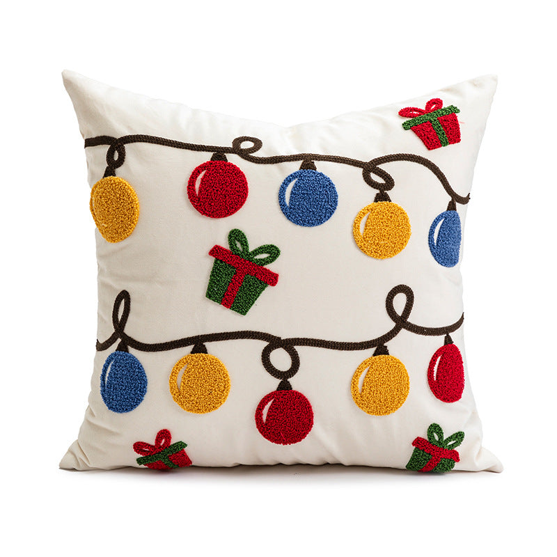 Christmas Day Ins style decorative embroidered pillows Christmas party cushions Living room sofas Bedhead pillowcases