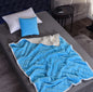 2 in 1 Flannel Cushion Blanket car sofa lumbar throw pillow air conditioning blanket foldable patchwork quilt blanket Bedding