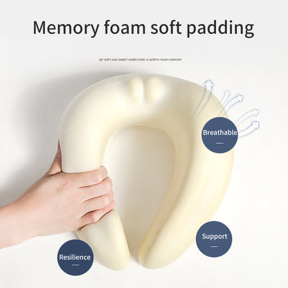 U Shaped Pillow Memory Cotton Can Store Travel Pillows, Nap Pillows, Neck Protection Pillows, Portable Neck Pillows