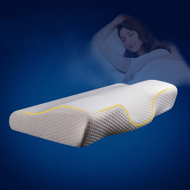 Butterfly design Memory Pillow Neck protection Slow Rebound Memory Foam Pillow Health Care Cervical Orthopedic Neck Foam Pillows