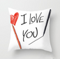 Fashion Pink Letter Pillow Case 45*45 Polyester Home Throw Pillows Soft Decorative Cushion Cover For Sofa Chair Pillow Covers