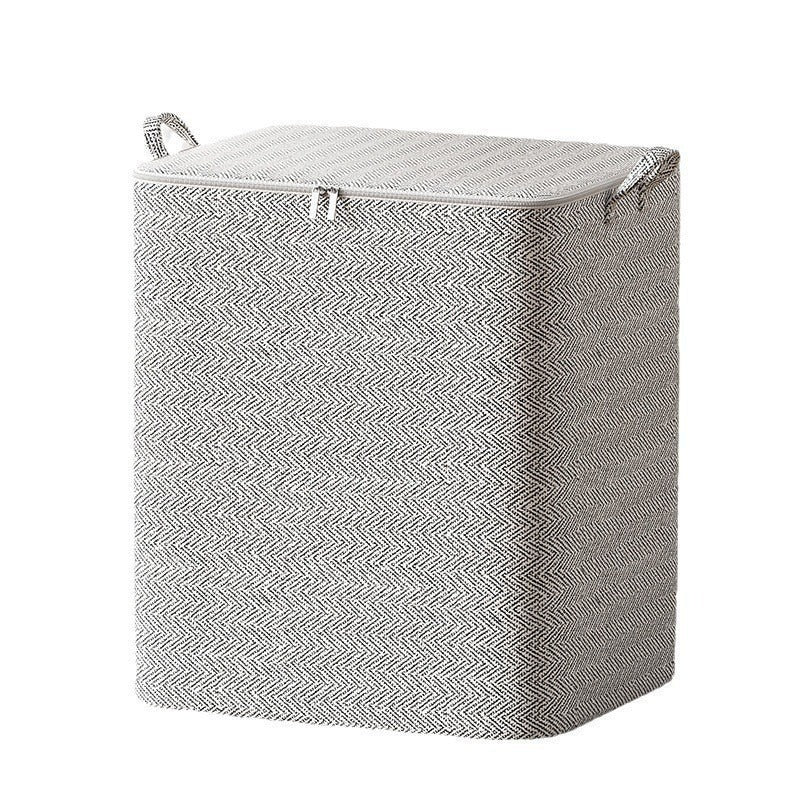 Large Capacity Gray Arrow Storage Bag for Home Use, Dust-Proof Organizer for Blankets, Clothes, and Bedding Storage Bag
