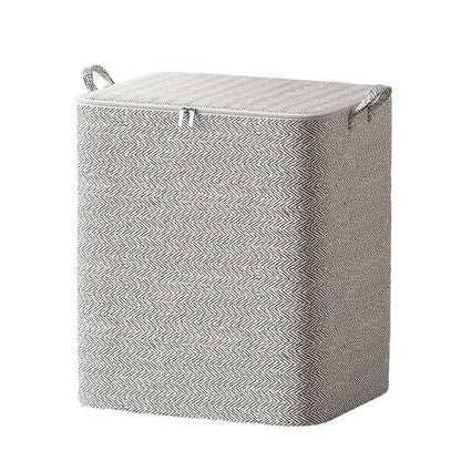 Large Capacity Gray Arrow Storage Bag for Home Use, Dust-Proof Organizer for Blankets, Clothes, and Bedding Storage Bag