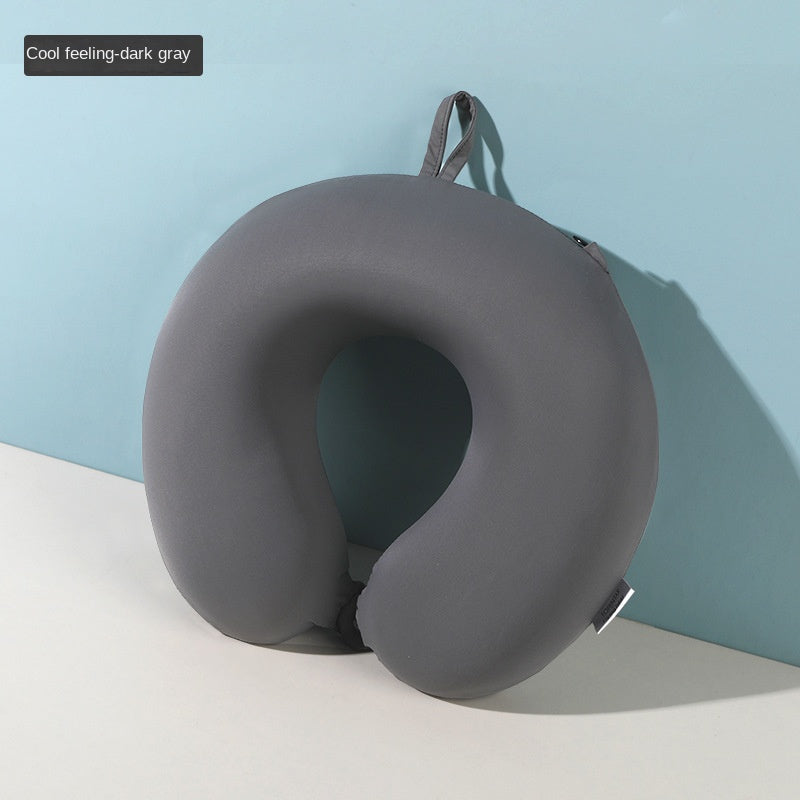 Travel U-shaped Pillow Portable Memory Cotton Storage Neck Pillow Student Napping Pillow Airplane Pillow