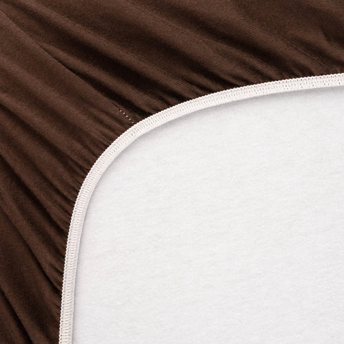 SheetWorld Fitted Youth Bed Sheet - 100% Cotton Jersey - Solid Brown,