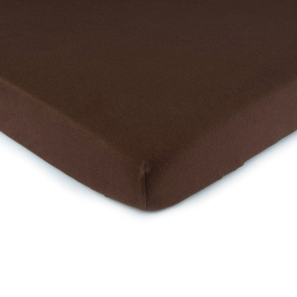 SheetWorld Fitted Youth Bed Sheet - 100% Cotton Jersey - Solid Brown,