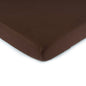 SheetWorld Fitted Youth Bed Sheet - 100% Cotton Jersey - Solid Brown,