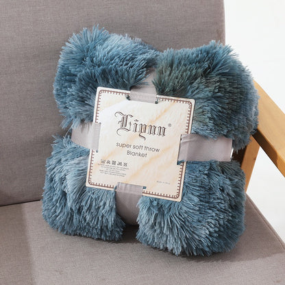 Photography Props, Small Rainbow Blankets, Nordic Style Office Lazybones, Nap Blankets, Tie Dyed Sofa Blankets, Plush Blankets