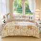 Cartoon Four-Piece Set Fresh Autumn and Winter Single Student Dormitory Bedding Sheet Three-Piece Set Single Quilt Cover