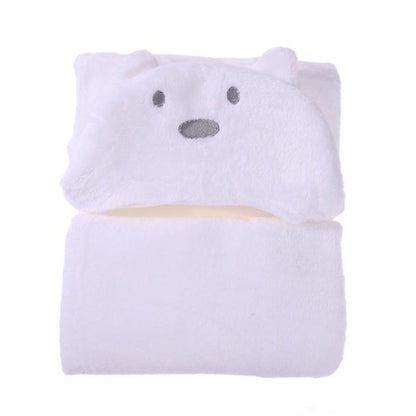 Baby Bathrobe Cute Cartoon Animal Blanket Toddler Baby Bath Towels Wraps Baby Soft Newborn Hooded Bathrobe