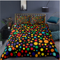 3D digital printing bedding home textile three piece quilt cover star dot