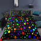 3D digital printing bedding home textile three piece quilt cover star dot