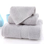 3pcs Solid 100% Cotton Bath Towels For adults large beach towel bathroom for home Sheets SPA Bathroom Terry towels Free shipping