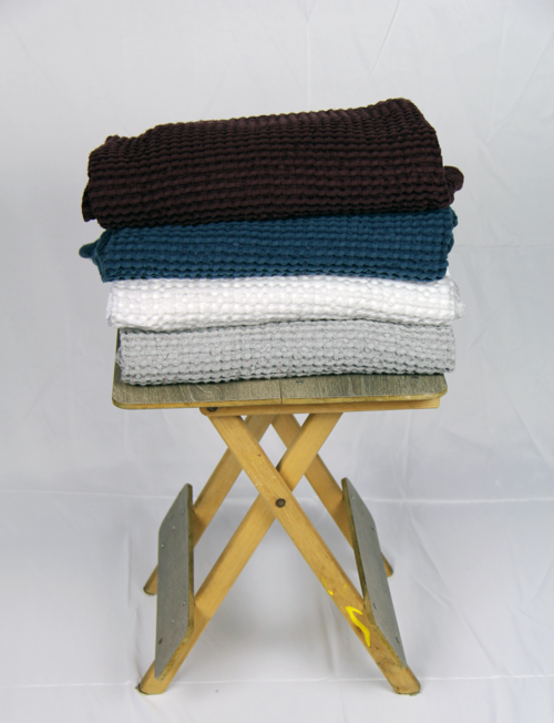 Light Grey linen waffle towels set