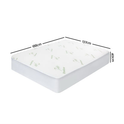 NNEDSZ Bedding Giselle Bedding Bamboo Mattress Protector Double