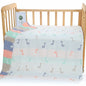 NNEDSZ Giraffe, 6-Layer Muslin Baby Blanket - Soft Cotton Bedding for Infants and Toddlers, 110x110 cm,