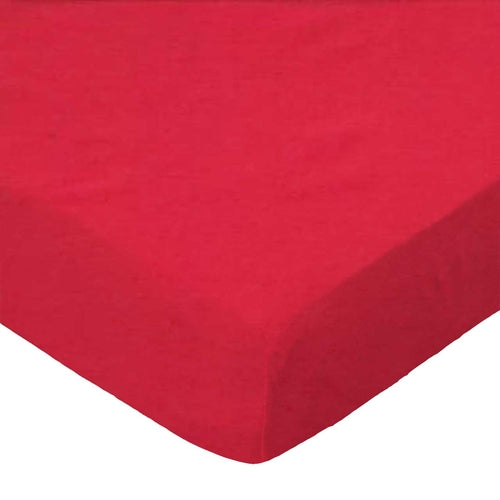 SheetWorld Fitted Cradle Sheet - 100% Cotton Woven - Solid Red Woven,