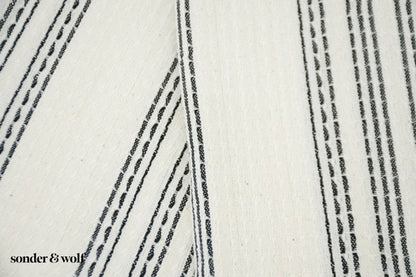 Black & White 3 Stripe | Beach Towel