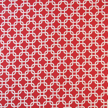 SheetWorld Fitted Bassinet Sheet - 100% Cotton Woven - Red Links, Made
