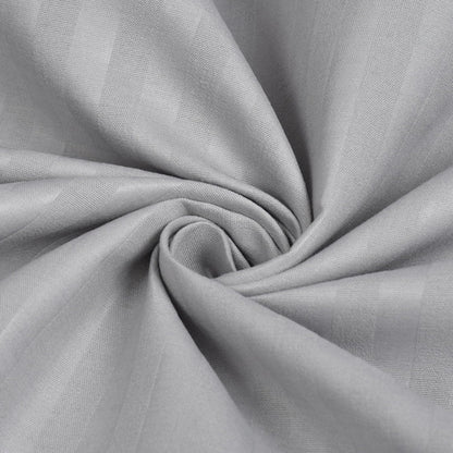 Premium Cotton Double Bed Sheet with 2 Pillow Covers(Color-Silver)