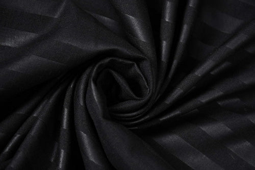 Premium Cotton Double Bed Sheet with 2 Pillow Covers(Color-Black)
