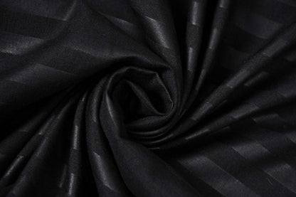 Premium Cotton Double Bed Sheet with 2 Pillow Covers(Color-Black)
