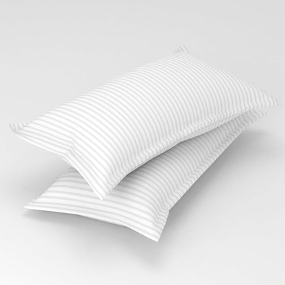 Premium Cotton Double Bed Sheet with 2 Pillow Covers(Color-White)
