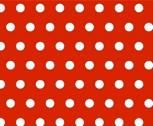 SheetWorld Fitted Bassinet Sheet - 100% Cotton Woven - Polka Dots Red,