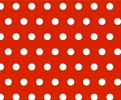 SheetWorld Fitted Bassinet Sheet - 100% Cotton Woven - Polka Dots Red,