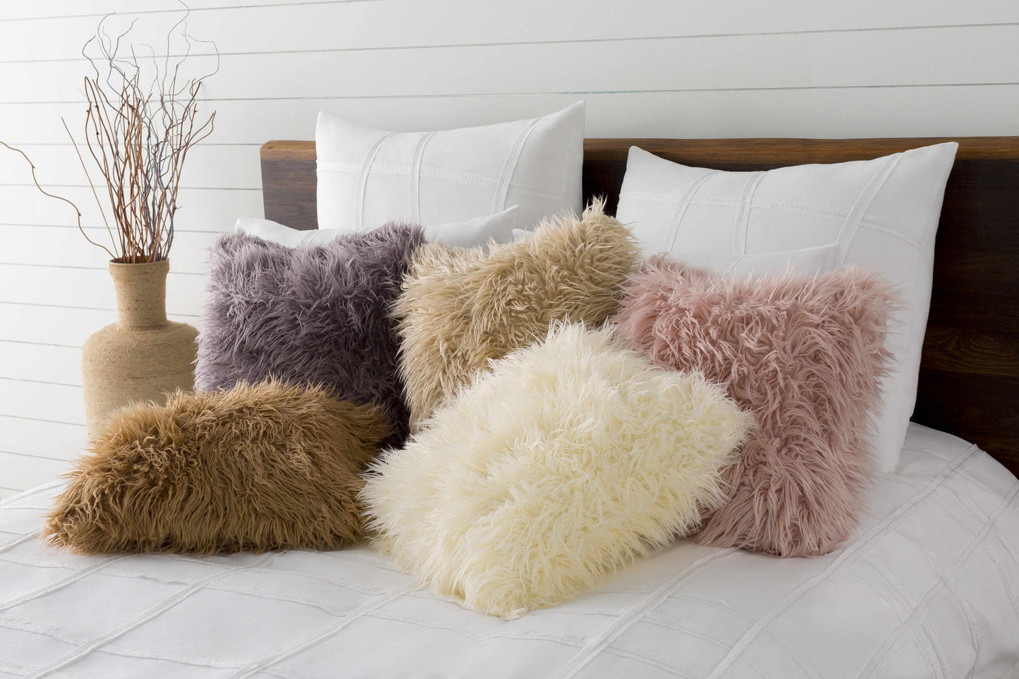 Valladolid White Upholstered Bedding Set - Clearance