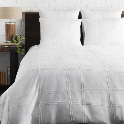 Valladolid White Upholstered Bedding Set - Clearance
